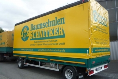 2 Achs Drehschemel Anhänger mit Schiebespann-Planenaufbau und einem Heck-Rollo (3)